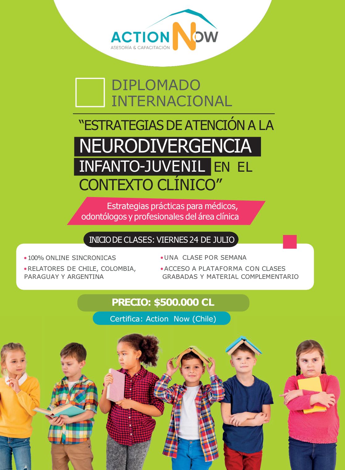 2DA VERSION DIPLOMADO INTERNACIONAL EN ATENCIÓN A LA NEURODIVERGENCIA INFANTO-JUVENIL EN EL CONTEXTO CLÍNICO